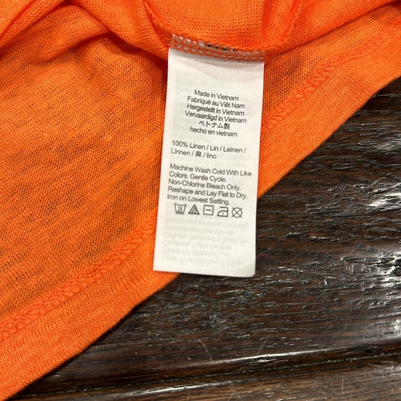 J Crew Linen Rolled-Cuff  Crewneck T-Shirt - Picture 5 of 5